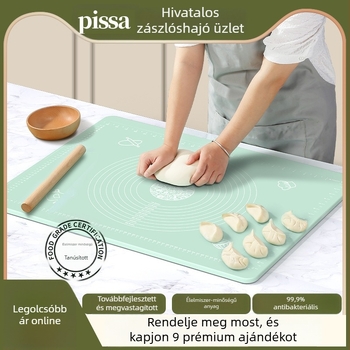 Élelmiszer-minőségű dagasztó mat, vastagított tészta-nyújtó felület, műanyag nyújtó deszka