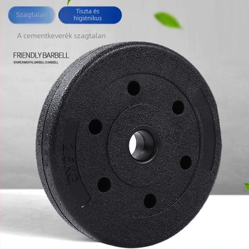 PVC súlylemez rúdhoz kis lyukkal, 2,5 cm / 3 cm, 2,5 kg vagy 10 kg / 15 kg darabonként