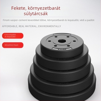 PVC súlylemez rúdhoz kis lyukkal, 2,5 cm / 3 cm, 2,5 kg vagy 10 kg / 15 kg darabonként