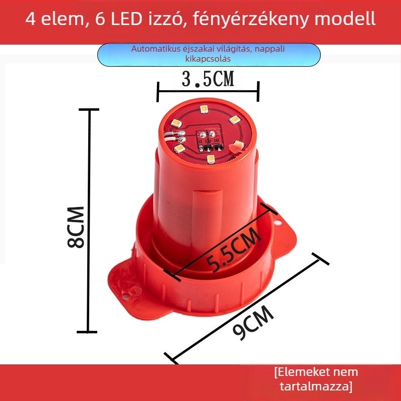 2026-os piros LED lámpa távirányítóval kültéri erkélyre
