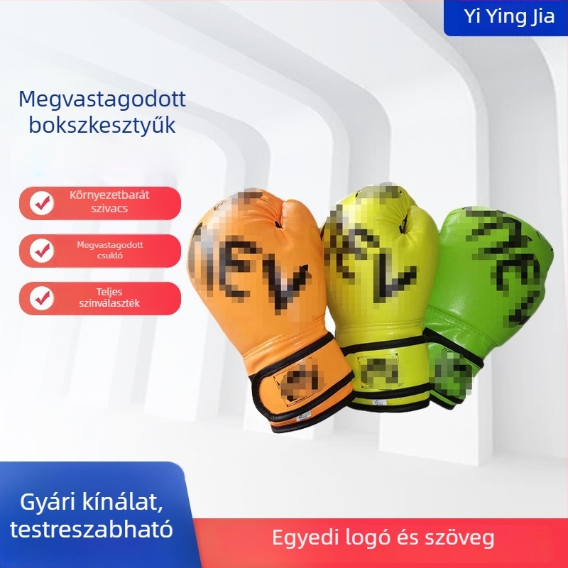 Uniszex PVC boxkesztyű Taekwondo, Sanda, Muay Thai és ökölvívás