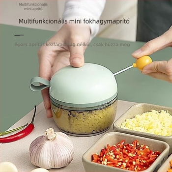 Kézi fokhagymaprés és zúzó – otthoni konyhai eszköz, műanyag, multifunkcionális