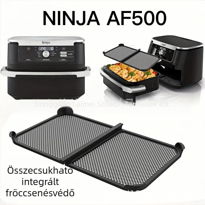 Ninja AF500 összecsukható integrált fröccsenésvédő levegős fritőrhöz és olajálló lemez