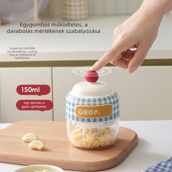 Elektromos mini fokhagyma nyomó és daráló – otthoni használatra, babák számára készült étel-előkészítő, fokhagyma daráló és keverő