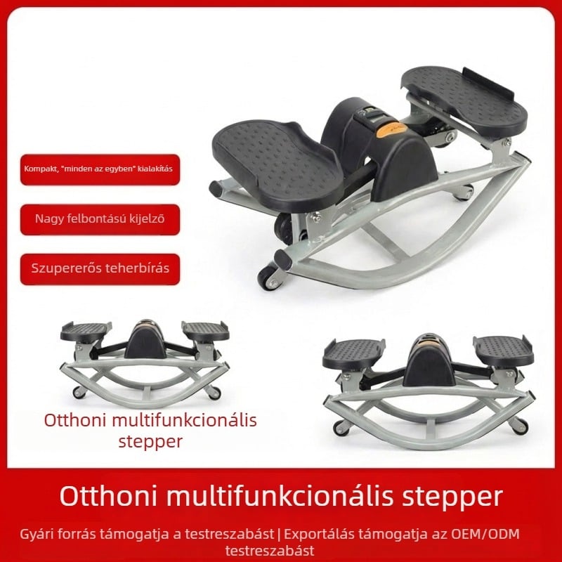 Kompakt többfunkciós pedálgép kijelzővel, teherbírás akár 180 kg, otthoni edzéshez