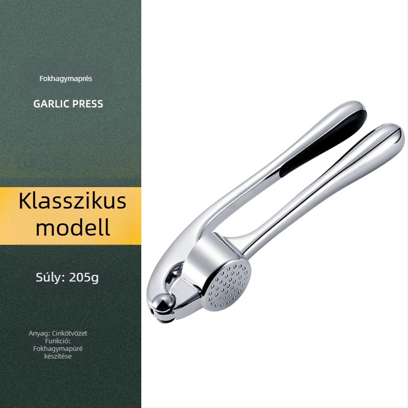 Kézi fokhagymanyomó, hámozó és zúzó