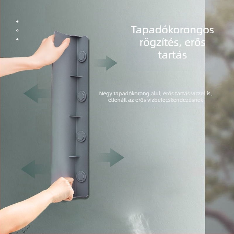 Szilikonból készült mosogatóvédő zöldségek mosásához, szívókoronggal