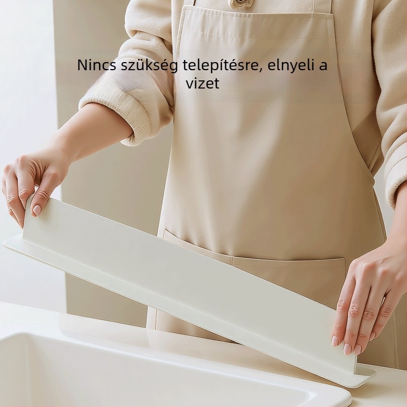 Szilikon mosogató spriccfogó, kiemelt éllel és vízmegtartó lemezzel, mosogató elválasztó, könnyen tisztítható