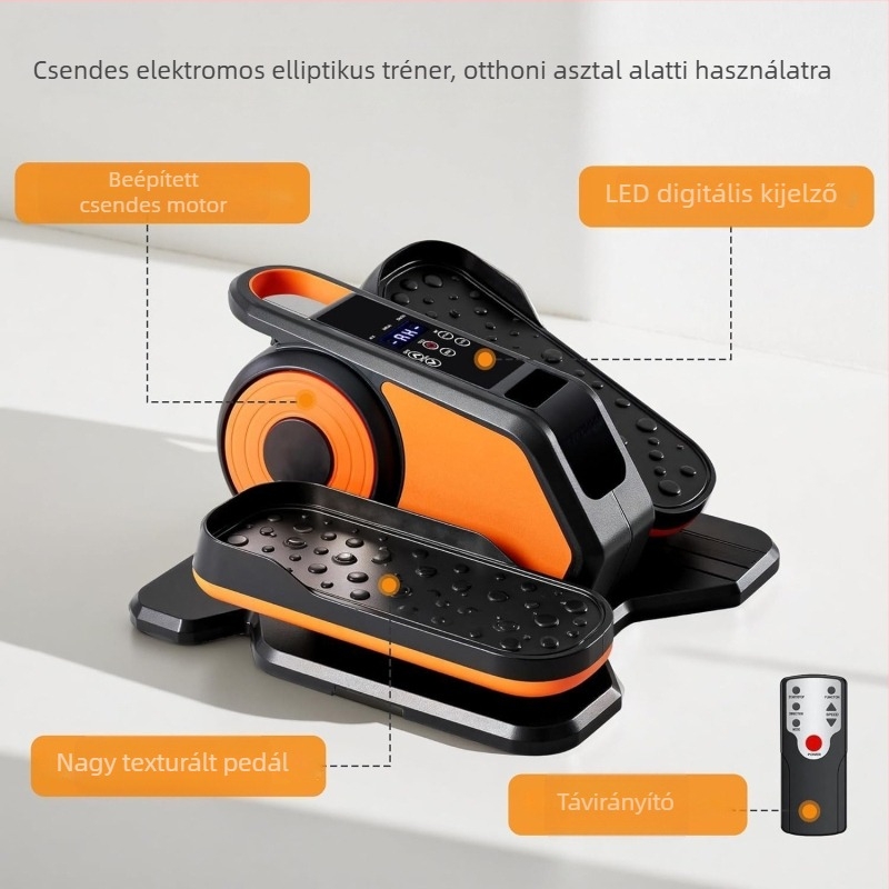 Otthoni elektromos elliptikus tréner rehabilitációhoz, pedálos sétáláshoz, csendes fitnesz berendezés, modell 506