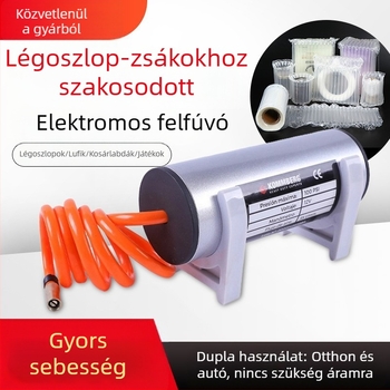 Hordozható elektromos felfújú készülék buborékolonnás zsákokhoz – kompakt sürgősségi pumpa logisztikai csomagoláshoz