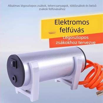 Hordozható elektromos felfújú készülék buborékolonnás zsákokhoz – kompakt sürgősségi pumpa logisztikai csomagoláshoz
