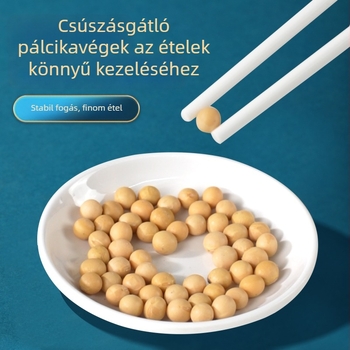 Jingdezhen kerámia evőpálcikák háztartási használatra, könnyen tisztítható, hőálló, gombaellenes, csúszásmentes, antibakteriális, kiváló minőségű