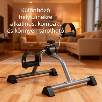 Lépéskerékpár láb- és felső végtagok rehabilitációjára, otthoni használatra idősek számára