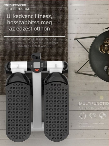 Háztartási mini stepper, lépcsőmászó fitnesz berendezés, elliptikus gép, futás, többfunkciós pedálos gép