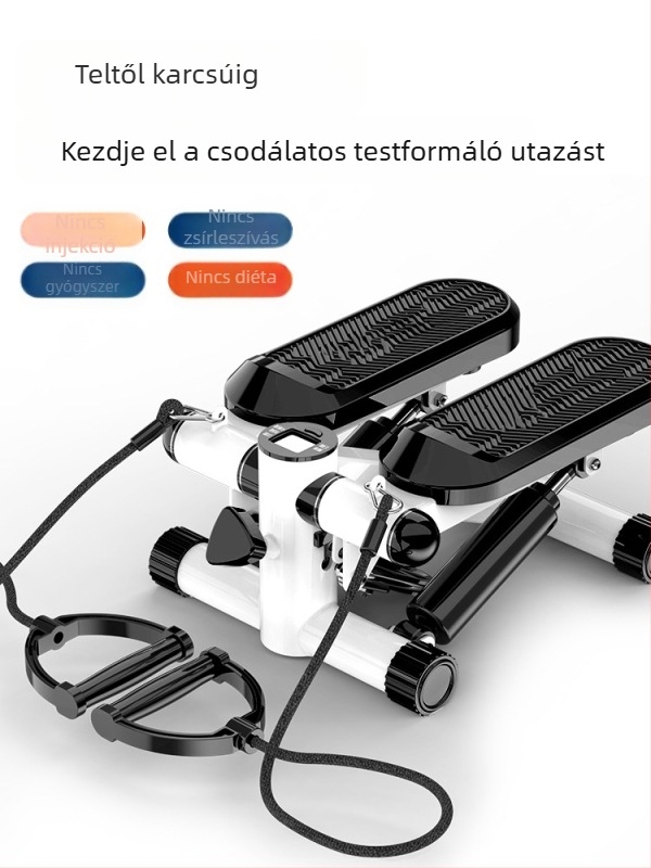 Háztartási mini stepper, lépcsőmászó fitnesz berendezés, elliptikus gép, futás, többfunkciós pedálos gép
