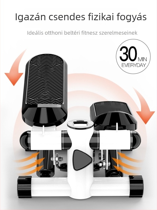 Háztartási mini stepper, lépcsőmászó fitnesz berendezés, elliptikus gép, futás, többfunkciós pedálos gép