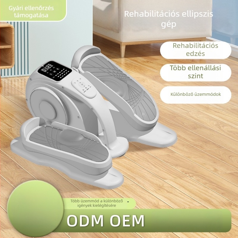 Mini elliptikus gép otthoni használatra, csendes kompakt lépőgép idős rehabilitációhoz, elektromos lépőgép
