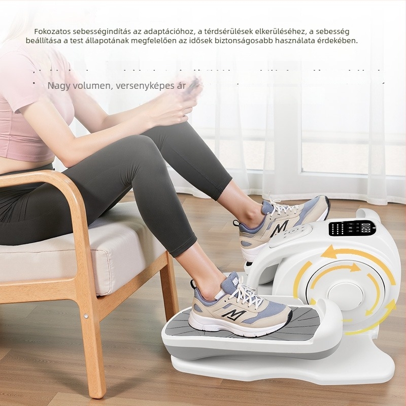 Mini elliptikus gép otthoni használatra, csendes kompakt lépőgép idős rehabilitációhoz, elektromos lépőgép