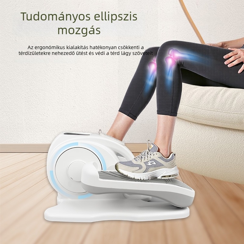 Mini elliptikus gép otthoni használatra, csendes kompakt lépőgép idős rehabilitációhoz, elektromos lépőgép
