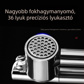 Rozsdamentes acél fokhagymaprés – kézi fokhagymaprés, többfunkciós konyhai eszköz