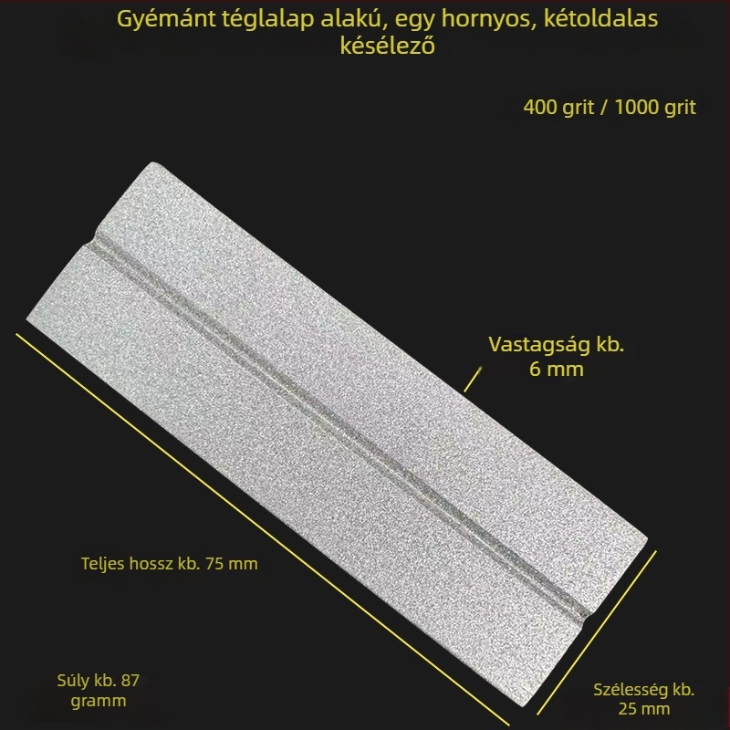 Kétoldalas gyémánt élező kő horgászhorogok és kis kések élezésére