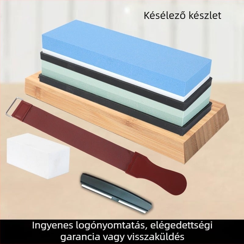 Fehér korund köszörűkő készlet késekhez