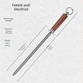 Henteseknek szánt élezőpálca ultra‑finom szemcével – professzionális élező eszköz konyhai késekhez