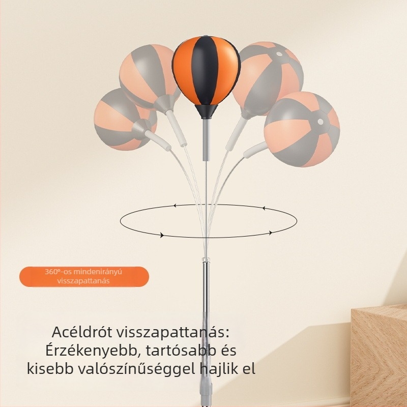 Állítható magasságú gyorslabda otthoni használatra, álló boksz cél és falra szerelhető cél edzéshez és stresszoldáshoz