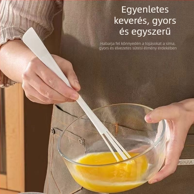 Kézi tojáskeverő háztartási használatra, többfunkciós keverőbot spatulával