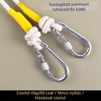 Nagy teherbírású nejlon ruhaszárító kötél beltéri és kültéri használatra – fúrás nélkül
