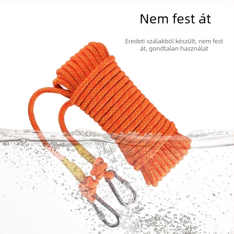 Nagy teherbírású nejlon ruhaszárító kötél beltéri és kültéri használatra – fúrás nélkül