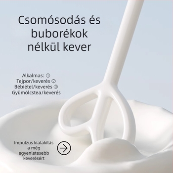 Elektromos bébi tejpor keverő, nem csomósodó keverőpálca