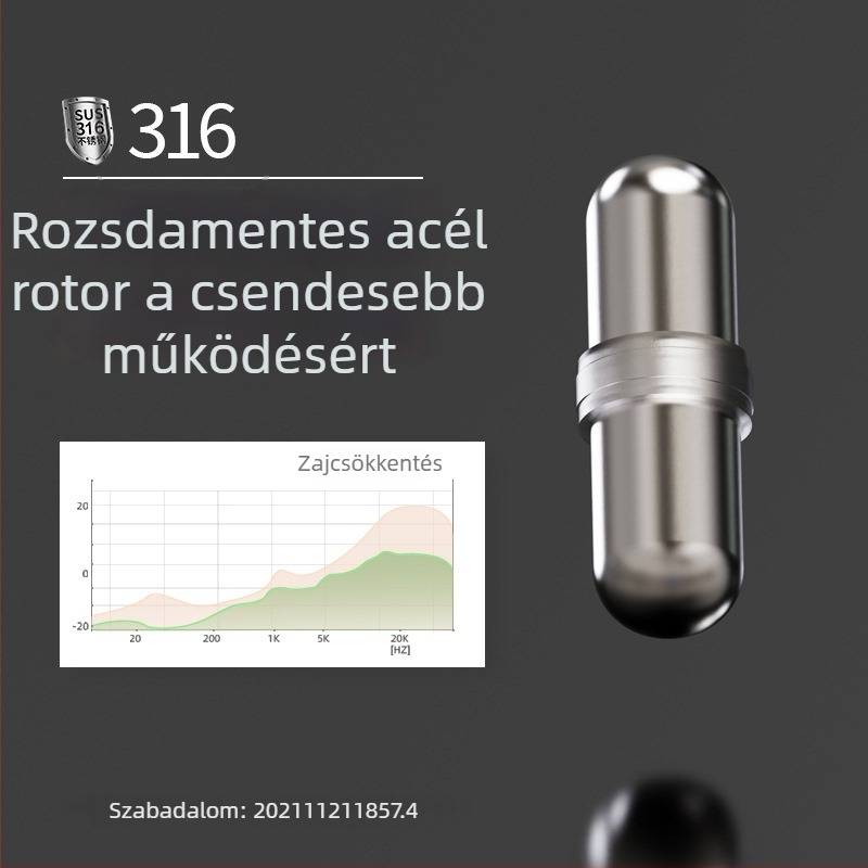 Elektromos keverőpohár kiegészítő: mágneses keverőrú, 316-os rozsdamentes acél, csendes mágneses rúd tejporhoz