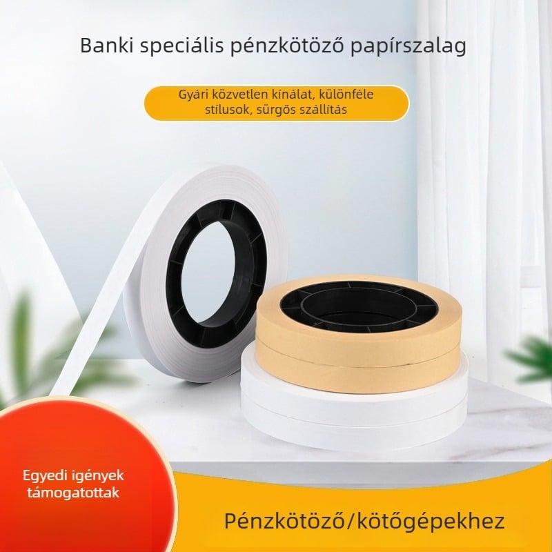 Alacsony hőmérsékletű bankjegyek kötőpapír gépekhez, kötegelésre, testre szabható