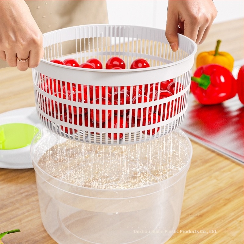 Kézi leeresztő kosár saláta és zöldségek számára, konyhai eszköz, megerősített kivitel, 330 g