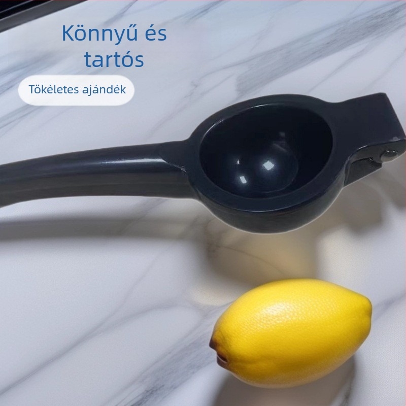 Kézi gyümölcsfacsaró citrom-klippel, mini cinkötvözetű facsaró narancsokhoz