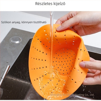 Szilikon leeresztőkosár zöldségek és saláták mosásához
