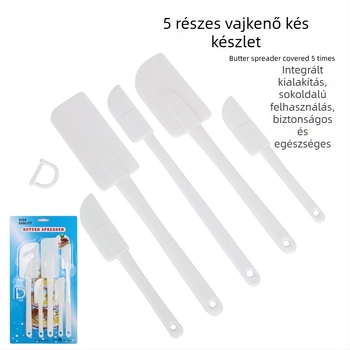 3 darabos sütő spatula készlet — műanyag krém spatulák