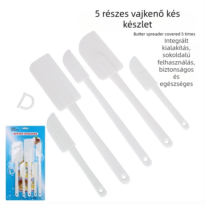 3 darabos sütő spatula készlet — műanyag krém spatulák