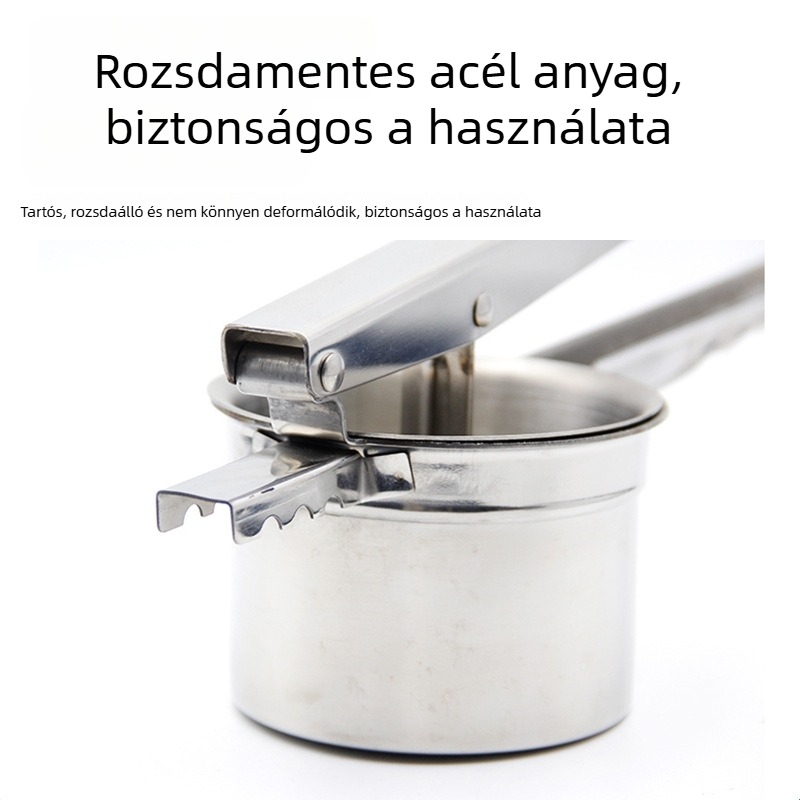 Kézi facsáró burgonya-preselővel, rozsdamentes acélból készült zöldségprés, citrom- és narancsfacsaró, burgonyapüré prés