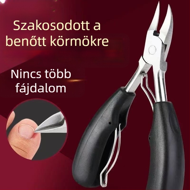 Sascsőrös körömvágó olló ferdeszájúval, vastag és kemény körmök számára