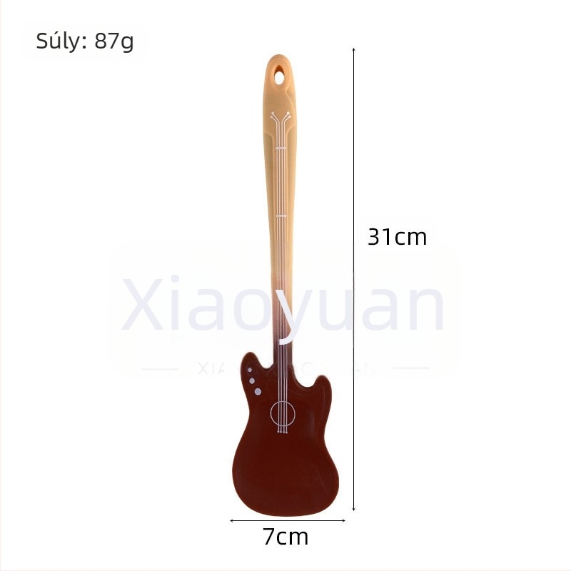 Gitár alakú szilikon spatula, egybeépített dizájnú sütőeszköz