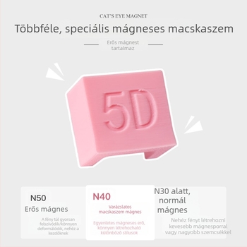 Macska-szem mágnes körömlakkhoz – francia stílusú manikűr eszköz