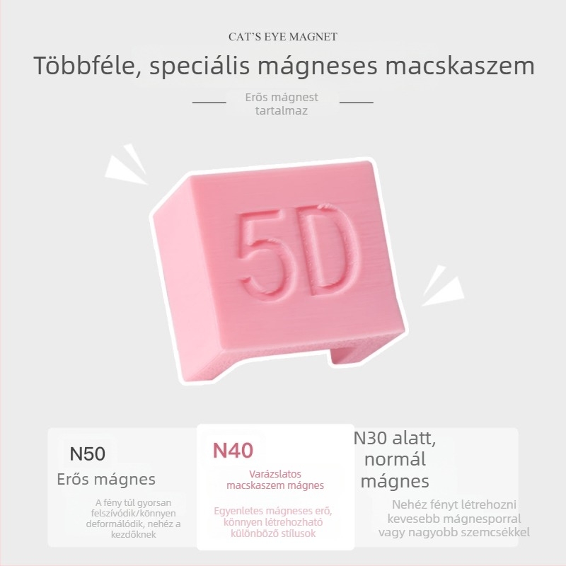 Macska-szem mágnes körömlakkhoz – francia stílusú manikűr eszköz