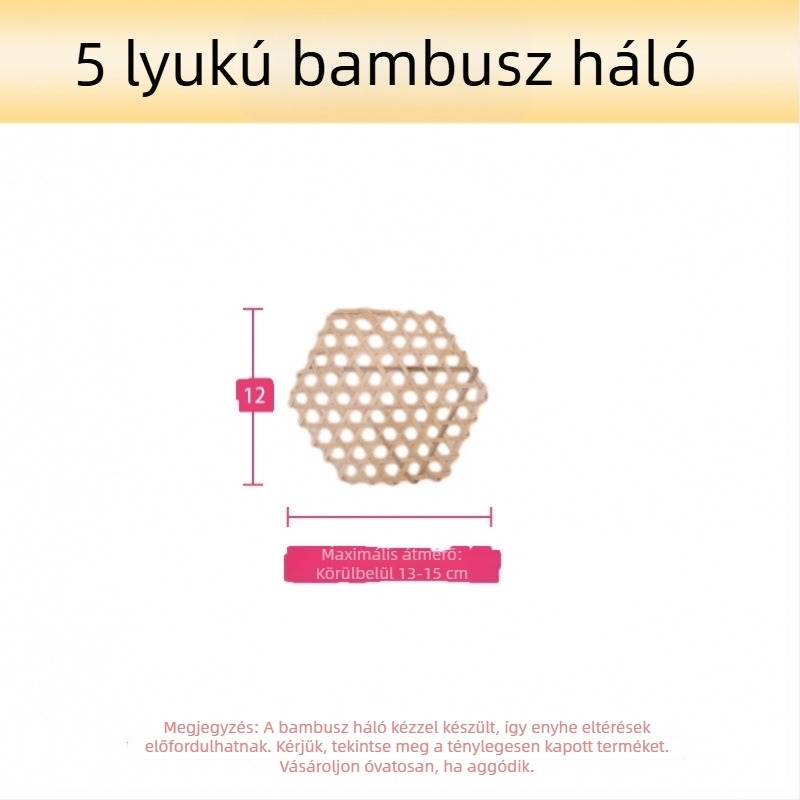 Bambusz antiadhéziós alátét a fazekak aljához párolt hús és levesek számára