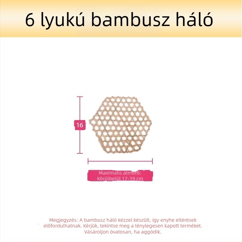 Bambusz antiadhéziós alátét a fazekak aljához párolt hús és levesek számára