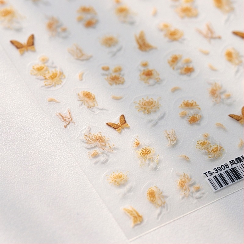 TS-3905 körömdísz matrica, osmanthus illatú, ultra vékony, hátoldali ragasztóval