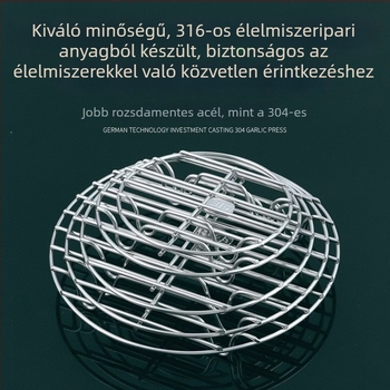 Élelmiszer-minőségű 316 rozsdamentes acél pároló rács, univerzális tojás- és gőzölő rács wokhoz és kosárhoz