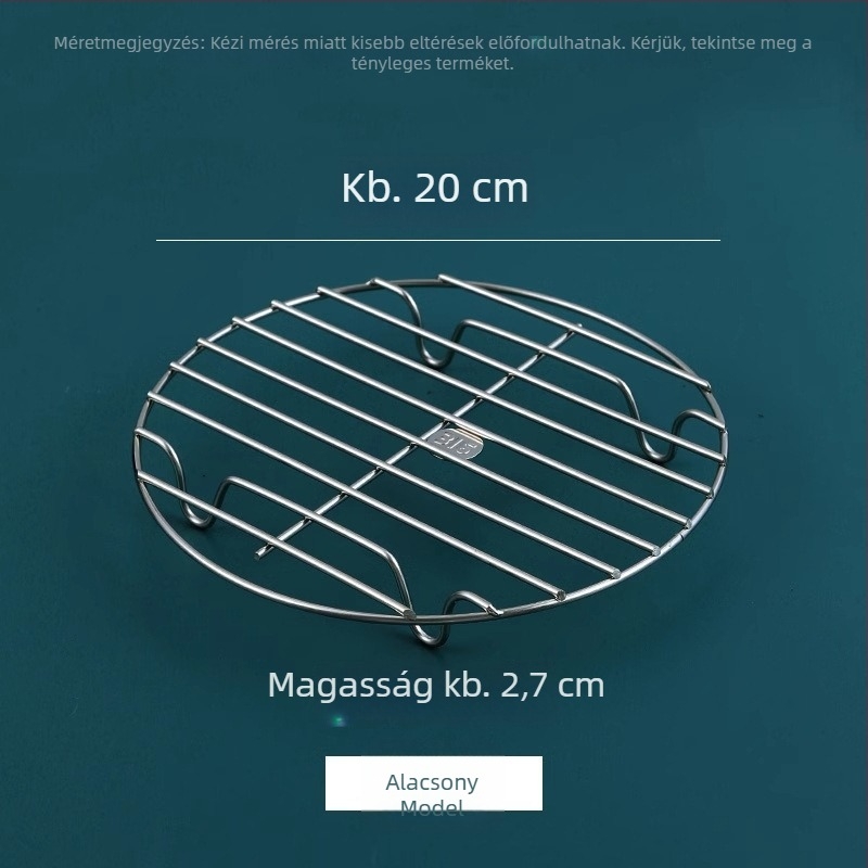 Élelmiszer-minőségű 316 rozsdamentes acél pároló rács, univerzális tojás- és gőzölő rács wokhoz és kosárhoz