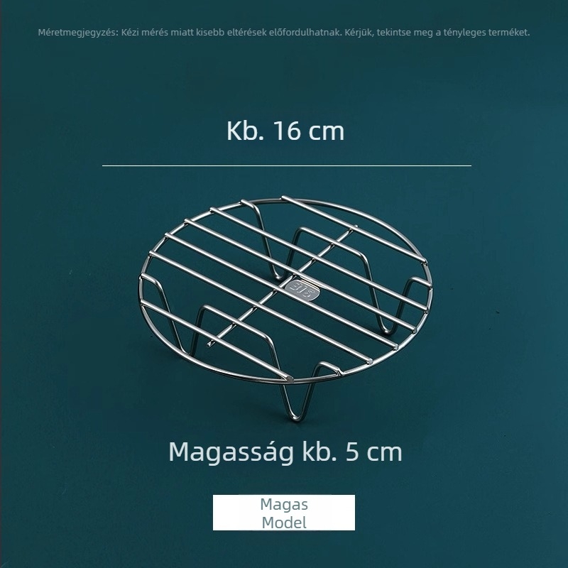 Élelmiszer-minőségű 316 rozsdamentes acél pároló rács, univerzális tojás- és gőzölő rács wokhoz és kosárhoz